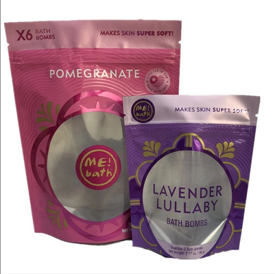 White Resealable Doypack Matte Food Storage Foil Pouch Holographic  Pouches
