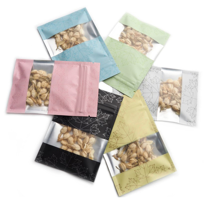 Custom printed Resealable Foil Aluminium 120mic  Mylar Food Storage Bags For dried food /coffee /Snacks