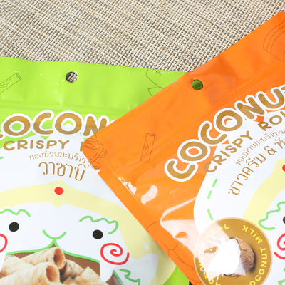 Custom printed stand up pouch with zipper for Candy .Cookies ,Biscuits .Coffee packaging