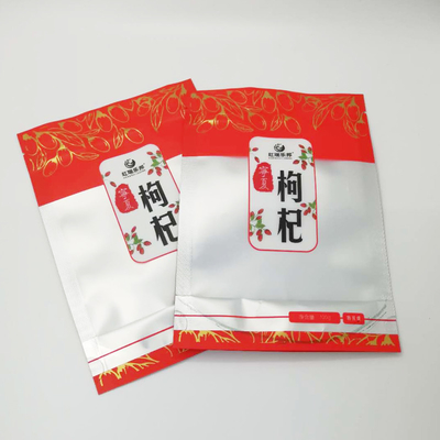 White Resealable Doypack Matte Food Storage Foil Pouch Holographic  Pouches