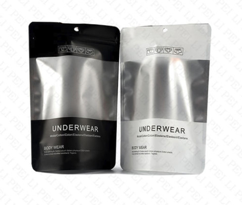 Matte Slider Print T Shirt Bags Frosted  ODM Sustainable Garment Packaging