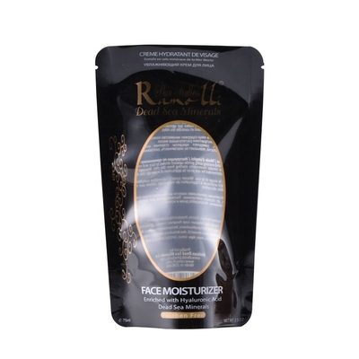 200G resealable Stand Up Pouch With  Custom Printed Sea Salt Packaging with window or without window